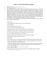 Class II Air Quality Operating Permit Application Form - Surface Area Disturbance (Sad) - Nevada, Page 5