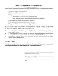 Class II Air Quality Operating Permit Application Form - Surface Area Disturbance (Sad) - Nevada, Page 6