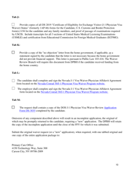 Instructions for Nevada J-1 Physician Visa Waiver Application - Nevada, Page 10