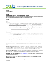 Document preview: Nevada Webiz Office/Facility Enrollment Form - Nevada
