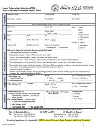 Document preview: Latent Tuberculosis Infection (Ltbi) Confidential Report Form - Nevada