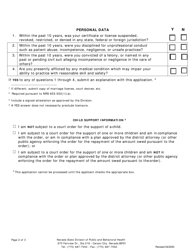 Radiation Control Program Rural Authorization Application - Nevada, Page 2