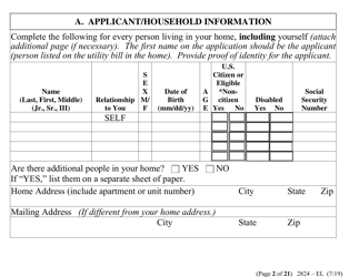 Form 2824-EL LP Energy Assistance Application (Vision Impaired) - Nevada, Page 10