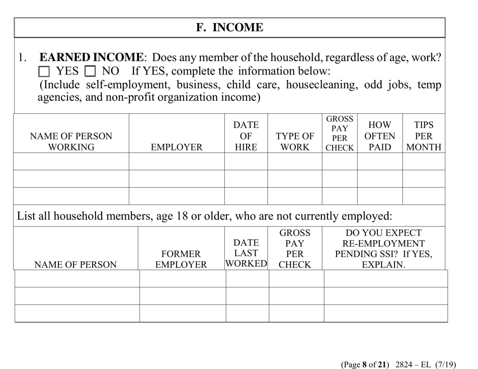 Form 2824-EL LP Energy Assistance Application (Vision Impaired) - Nevada, Page 16