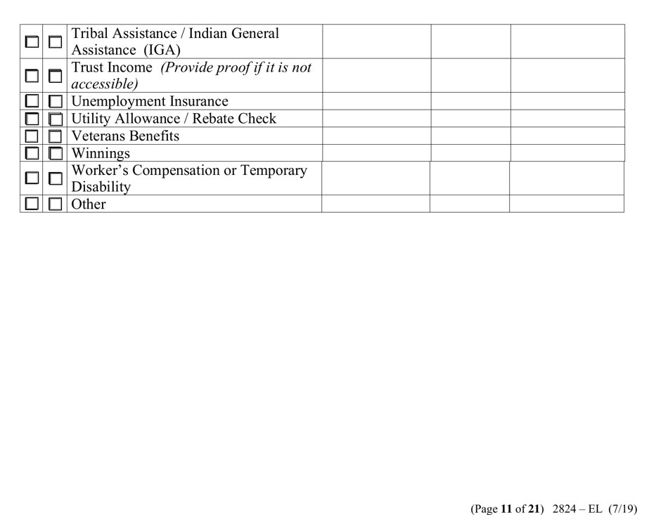 Form 2824-EL LP Energy Assistance Application (Vision Impaired) - Nevada, Page 19