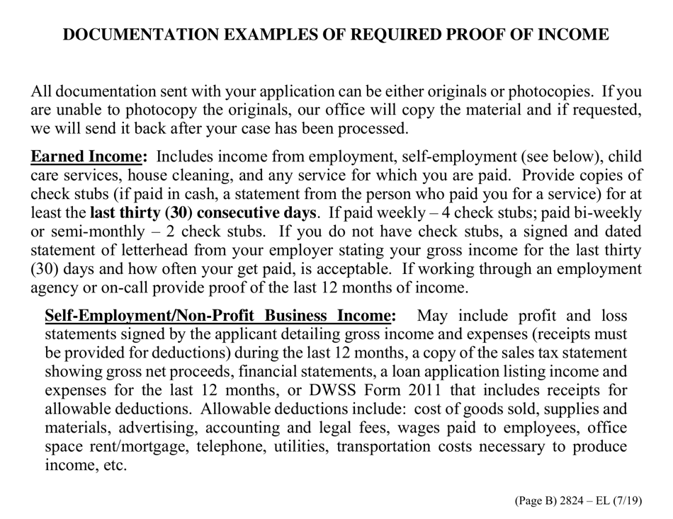 Form 2824-EL LP Energy Assistance Application (Vision Impaired) - Nevada, Page 6