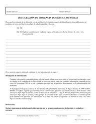 Formulario 4000-ECS Solicitud De Manutencion De Los Hijos - Nevada (Spanish), Page 7