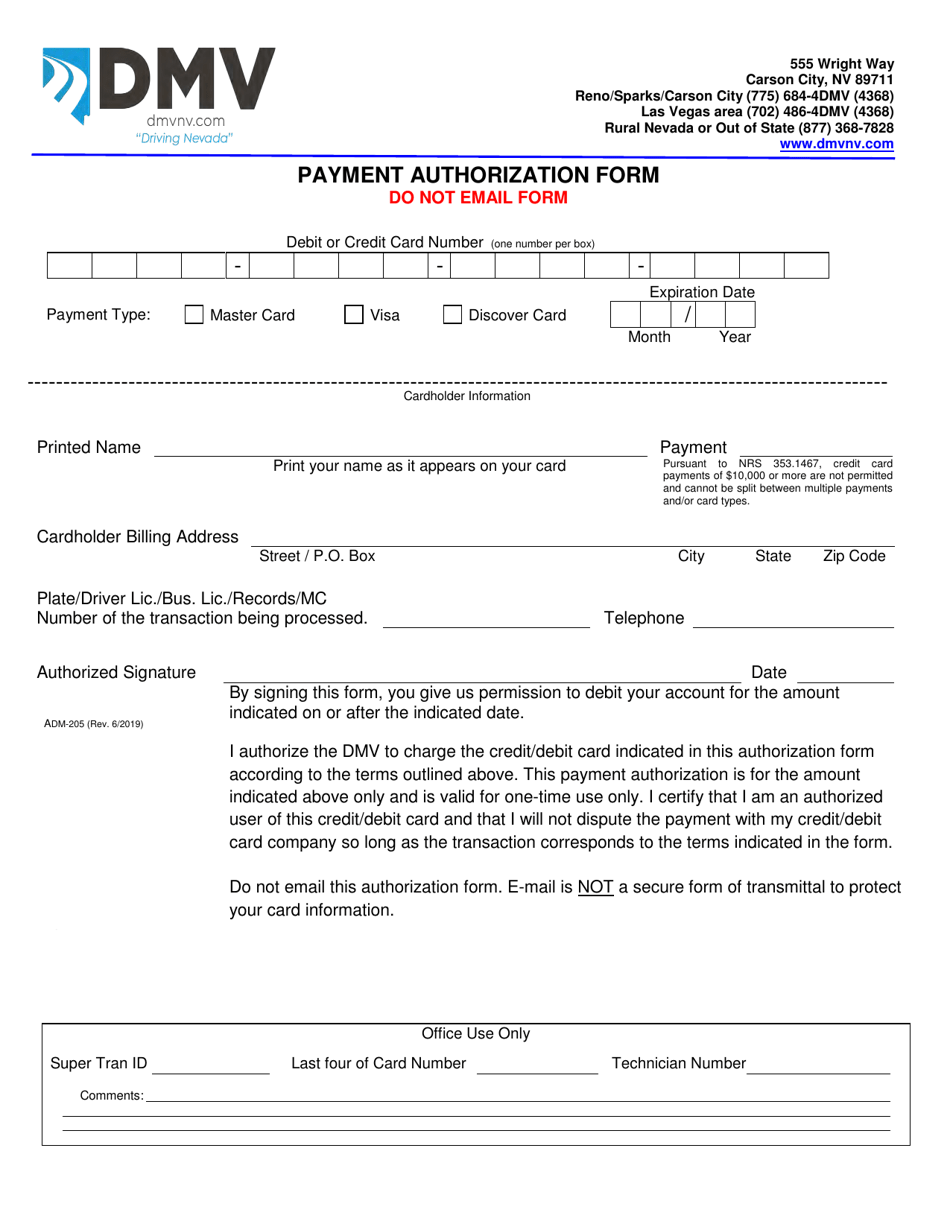 Form SP66 Personalized License Plate Application - Nevada, Page 3