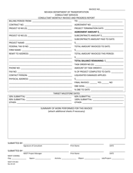 NDOT Form 070-063 Download Fillable PDF or Fill Online Consultant ...