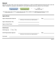 Equipment/Vehicle User Fee Approval Form - Iowa, Page 2