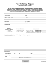 Fuel Switching Request - Iowa