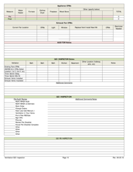 Weatherization Audit/Inspection Form (Manufactured Homes) - Iowa, Page 10