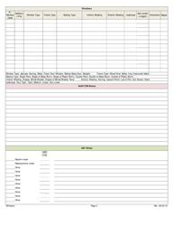 Weatherization Audit/Inspection Form (Manufactured Homes) - Iowa, Page 4