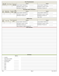 Weatherization Audit/Inspection Form (Manufactured Homes) - Iowa, Page 6