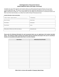 Form 427-2546 Initial Registration for Electrical or Mechanical Amusement Devices - Iowa, Page 2