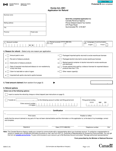 Form B256  Printable Pdf