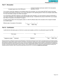 Form GST26 Election or Revocation of an Election by a Public Service Body to Have an Exempt Supply of Real Property Treated as a Taxable Supply - Canada, Page 3