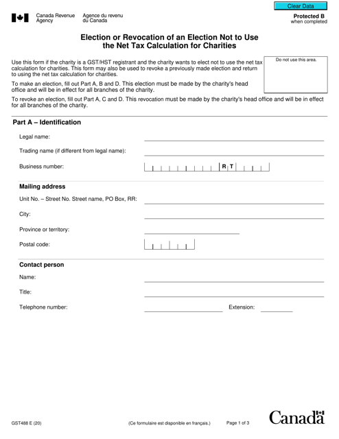 Form GST488  Printable Pdf