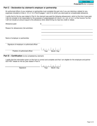 Form GST370 Employee and Partner Gst/Hst Rebate Application - Canada, Page 3