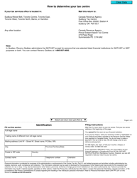 Form GST59 Gst/Hst Return for Imported Taxable Supplies, Qualifying Consideration, and Internal and External Charges - Canada, Page 2