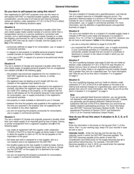 Form GST59 Gst/Hst Return for Imported Taxable Supplies, Qualifying Consideration, and Internal and External Charges - Canada, Page 3