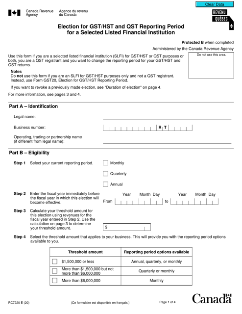 Form RC7220  Printable Pdf