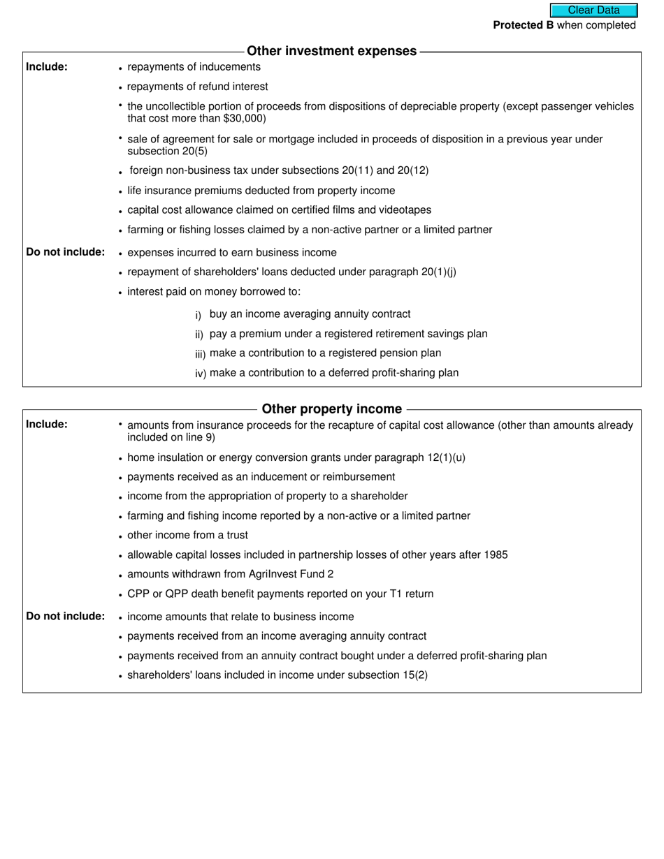 Form T936 Calculation of Cumulative Net Investment Loss (CNIL) - Canada, Page 2