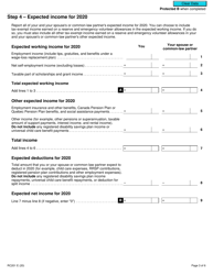 Form RC201 Canada Workers Benefit Advance Payments Application - Canada, Page 3