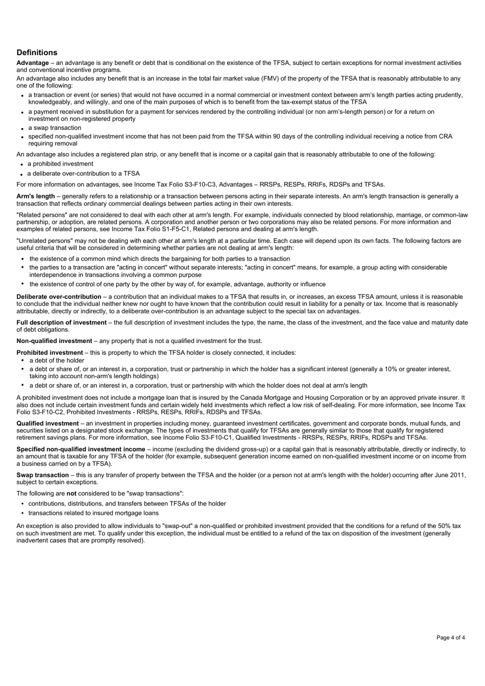 Form RC243 Tax-Free Savings Account (Tfsa) Return - Canada, Page 4