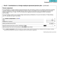 Form RC269 Employee Contributions to a Foreign Pension Plan or Social Security Arrangement - Non-united States Plans or Arrangements - Canada, Page 4