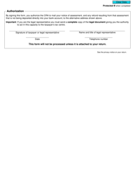 Form T1132 Alternative Address Authorization - Canada, Page 2