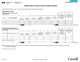 Form T1170 Capital Gains on Gifts of Certain Capital Property - Canada, Page 2