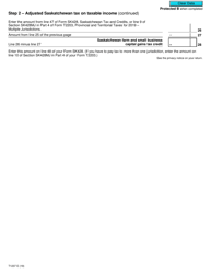 Form T1237 Saskatchewan Farm and Small Business Capital Gains Tax Credit - Canada, Page 2