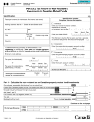 Form T1262 Tax Return for Non-resident&#039;s Investments in Canadian Mutual Funds - Canada