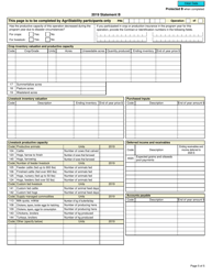 Form T1274 Statement B - Harmonized Agristability and Agriinvest Programs Information and Statement of Farming Activities for Additional Farming Operations - Canada, Page 5