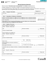 Form T1-M Moving Expenses Deduction - Canada, Page 4