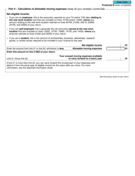 Form T1-M Moving Expenses Deduction - Canada, Page 6