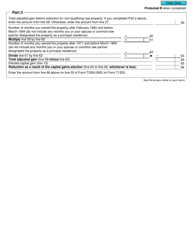 Form T2091(IND)-WS Principal Residence Worksheet - Canada, Page 3