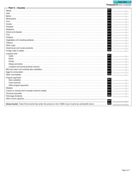 Form T2042 Statement of Farming Activities - Canada, Page 2