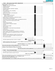 Form T2042 Statement of Farming Activities - Canada, Page 3