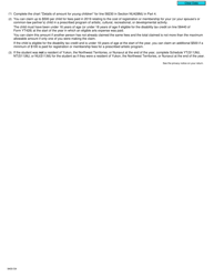 Form T2203 (9400-S4) Part 3 Provincial and Territorial Non-refundable Tax Credits (Yk, Nt, Nu) - Canada, Page 2
