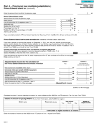 Form T2203 (9402-C) Section PE428MJ Part 4 - Provincial Tax (Multiple Jurisdictions) Prince Edward Island Tax - Canada, Page 2