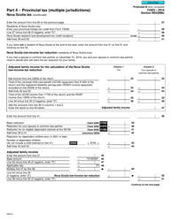 Form T2203 (9403-C) Section NS428MJ Part 4 - Provincial Tax (Multiple Jurisdictions) Nova Scotia Tax - Canada, Page 2