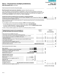 Form T2203 (9404-C) Section NB428MJ Part 4 - Provincial Tax (Multiple Jurisdictions) New Brunswick Tax - Canada, Page 2