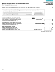 Form T2203 (9404-C) Section NB428MJ Part 4 - Provincial Tax (Multiple Jurisdictions) New Brunswick Tax - Canada, Page 3