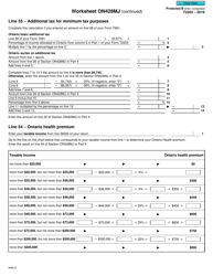 Form T2203 (9406-D) Worksheet ON428MJ Ontario - Canada, Page 4