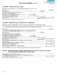 Form T2203 (9410-D) Worksheet BC428MJ British Columbia - Canada, Page 2