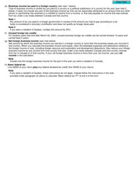Form T2209 Federal Foreign Tax Credits - Canada, Page 5