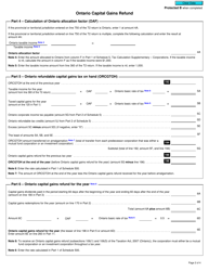 Form T2 Schedule 18 Federal and Provincial or Territorial Capital Gains Refund (2019 and Later Tax Years) - Canada, Page 2