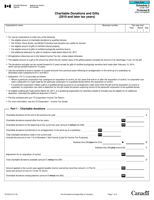 Form T2 Schedule 2  Printable Pdf
